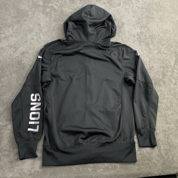 Nike Jacket Mens Small Detroit Lions Therma-Fit NFL On Field Full Zip Hoodie - Picture 8 of 9